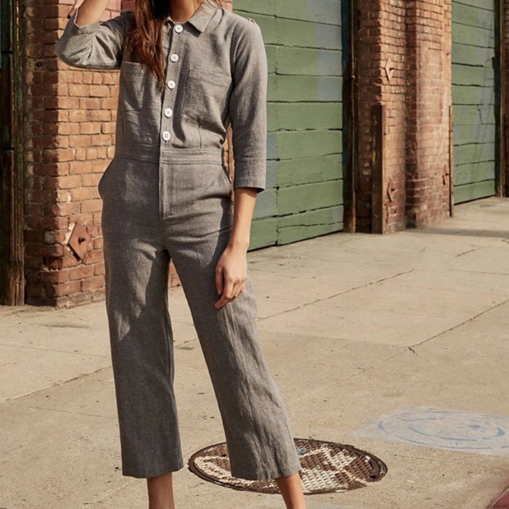 Christy Dawn | The Painter Jumpsuit grey medium